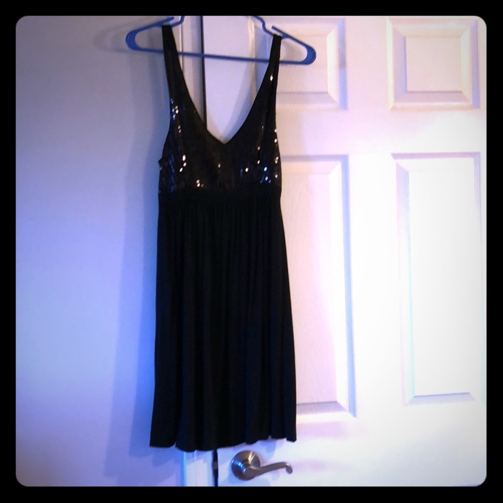 Black dress with sequins